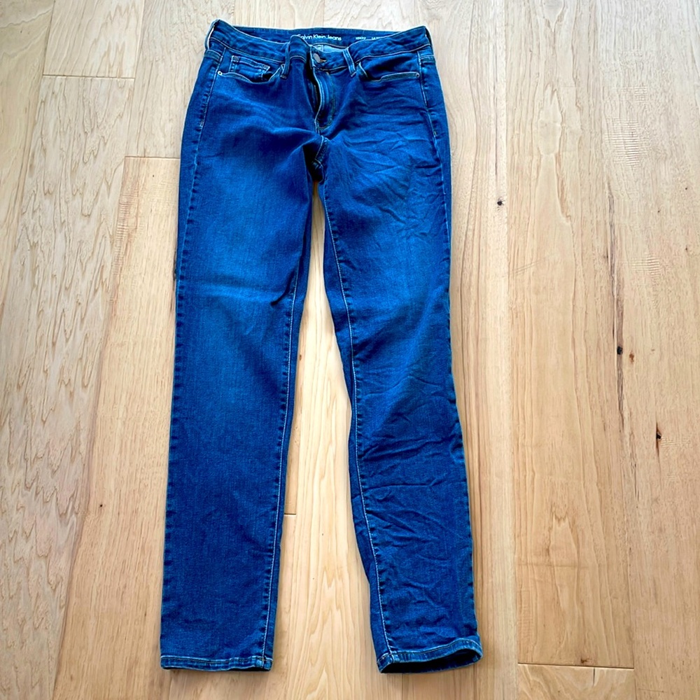 Calvin Klein Women’s Ultimate Skinny Jean - Ocean Blue ~ Size 10 X 32